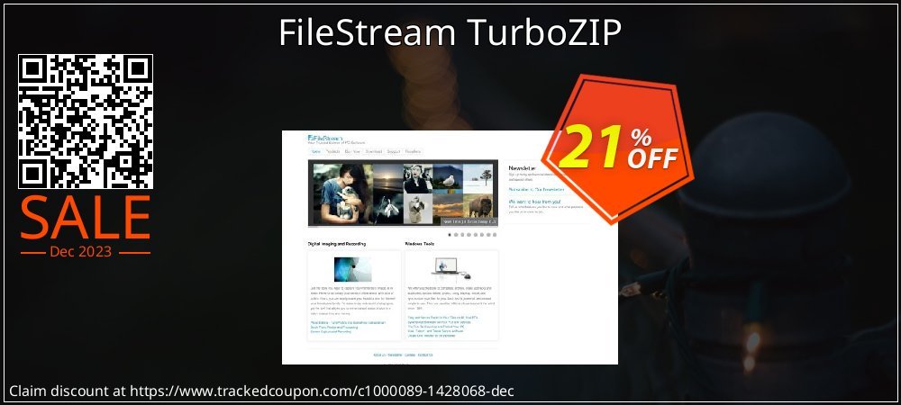 FileStream TurboZIP coupon on Cheese Pizza Day sales