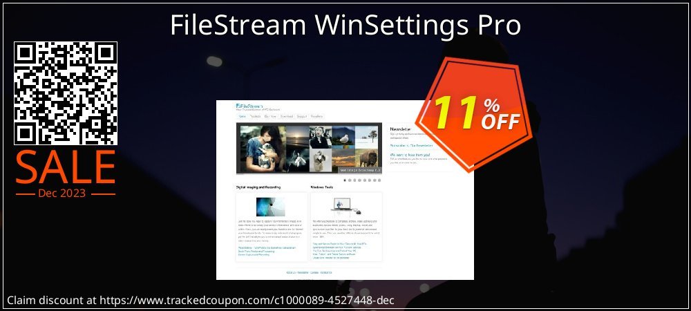 FileStream WinSettings Pro coupon on Easter Day sales
