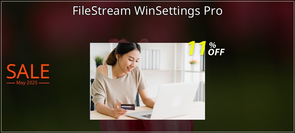 FileStream WinSettings Pro coupon on National Pizza Party Day deals
