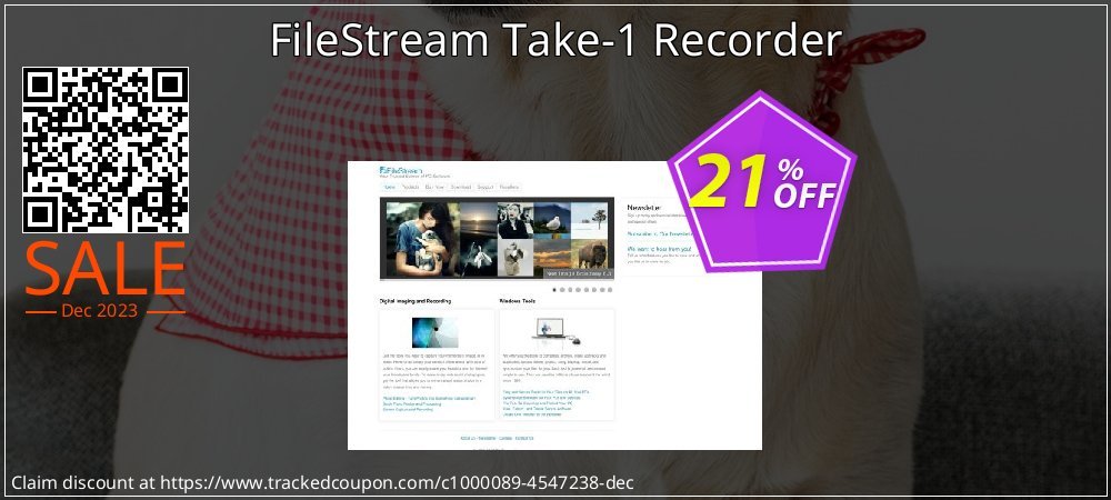 FileStream Take-1 Recorder coupon on Constitution Memorial Day sales