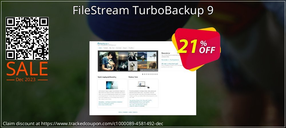 FileStream TurboBackup 9 coupon on April Fools' Day promotions
