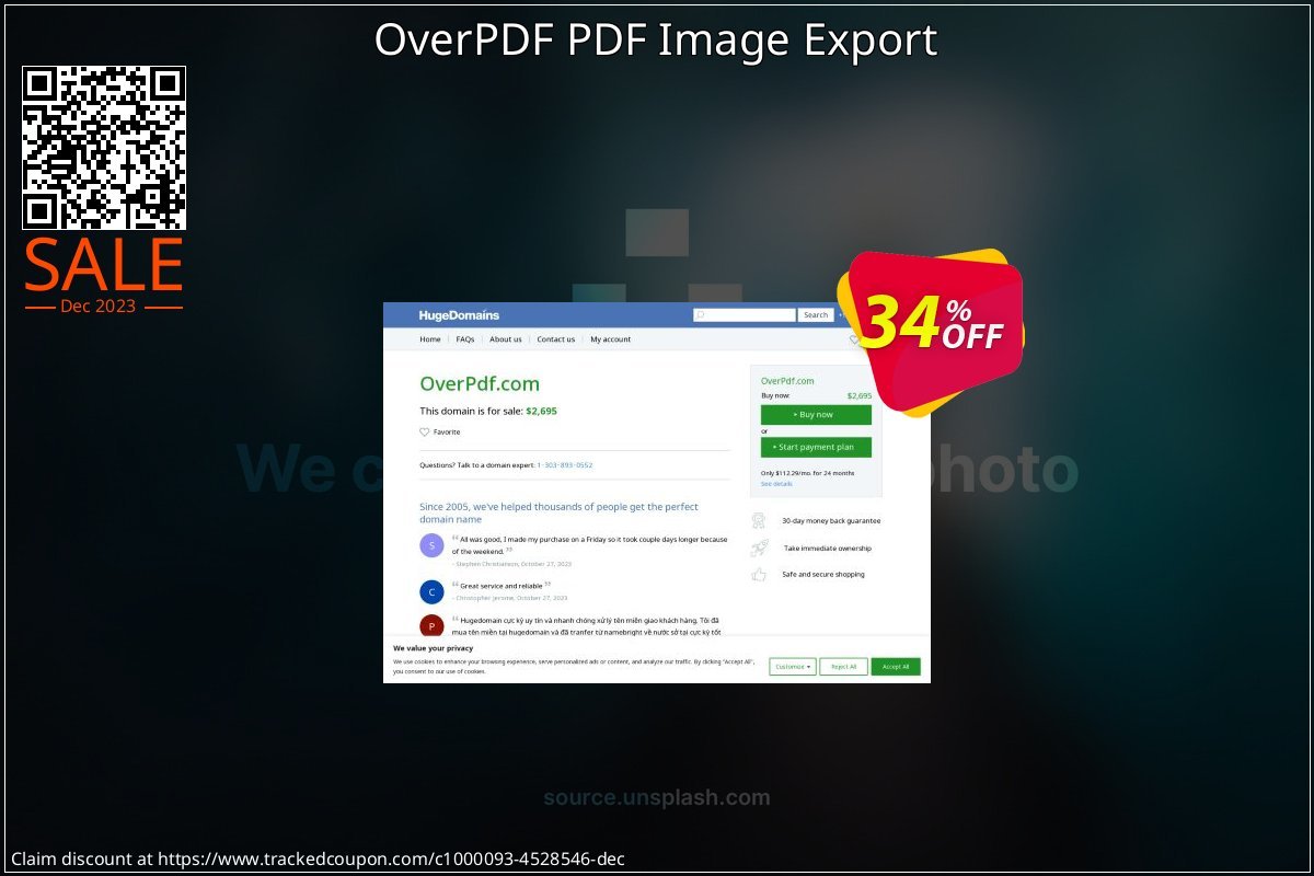 OverPDF PDF Image Export coupon on National Loyalty Day offering sales