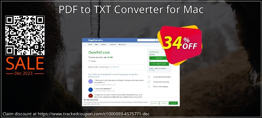 PDF to TXT Converter for Mac coupon on Teddy Day offering discount