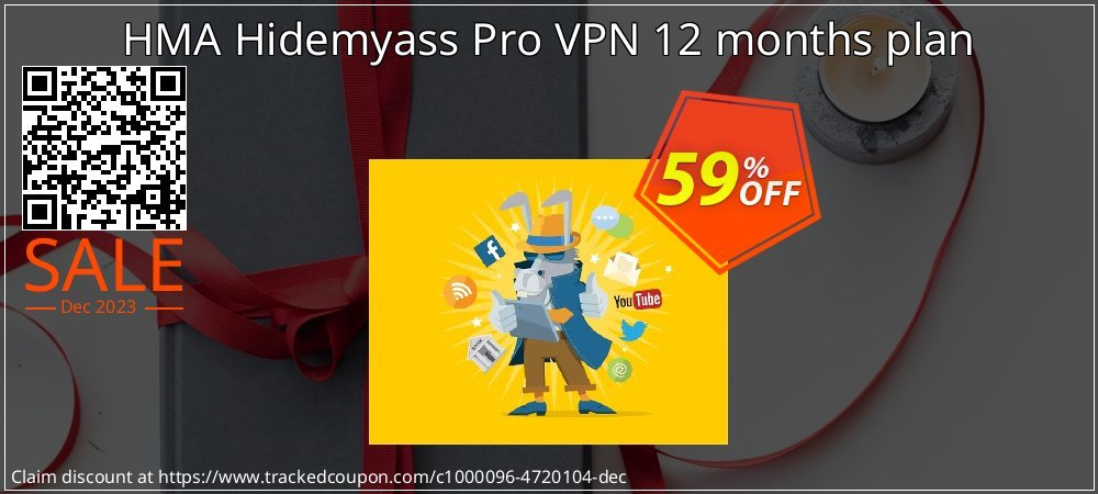 HMA Hidemyass Pro VPN 12 months plan coupon on April Fools' Day promotions