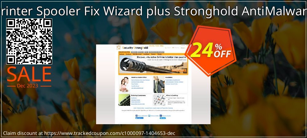 Printer Spooler Fix Wizard plus Stronghold AntiMalware coupon on Easter Day super sale