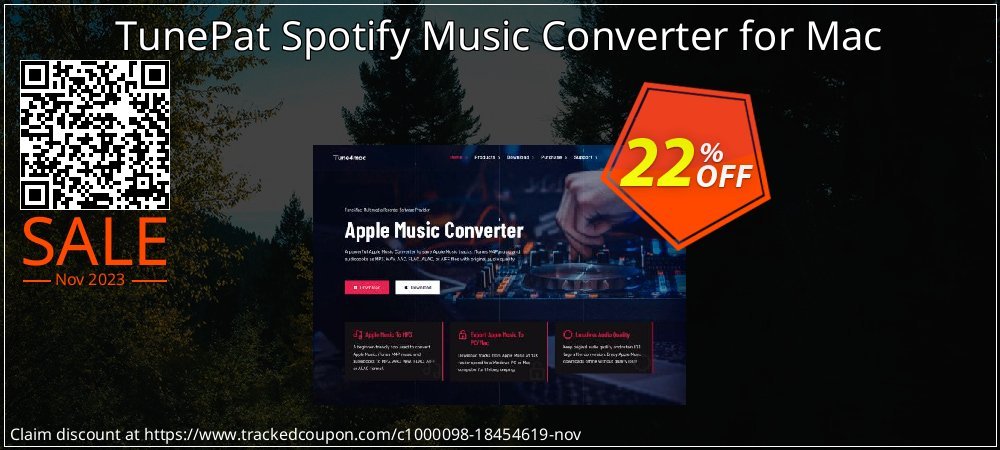 TunePat Spotify Music Converter for Mac coupon on National Smile Day offering sales