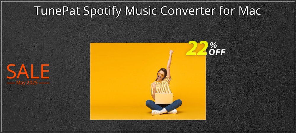 TunePat Spotify Music Converter for Mac coupon on National Smile Day offering sales