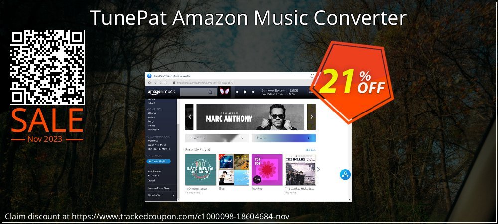 TunePat Amazon Music Converter coupon on National Smile Day offering discount