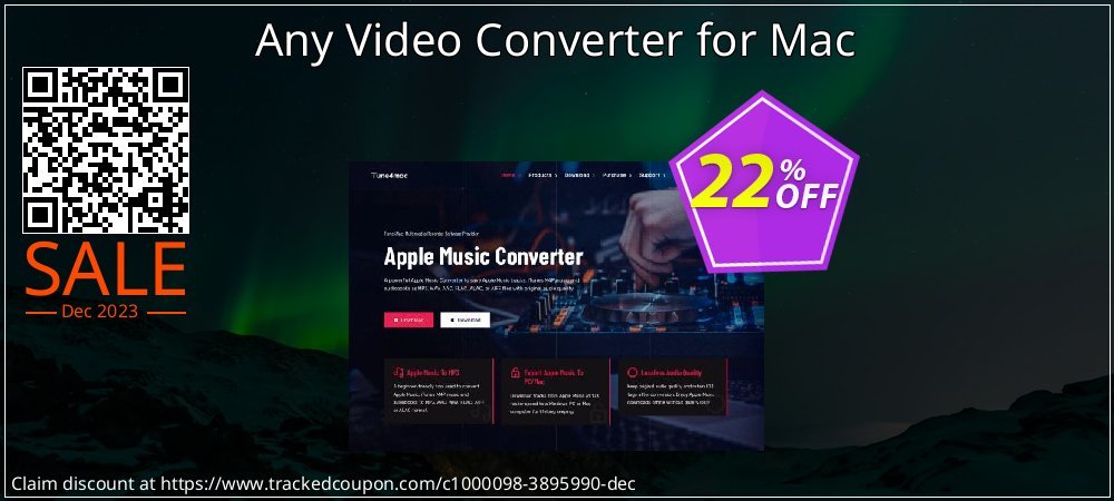 Any Video Converter for Mac coupon on National Walking Day sales