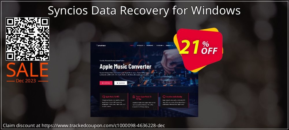 Syncios Data Recovery for Windows coupon on Easter Day super sale