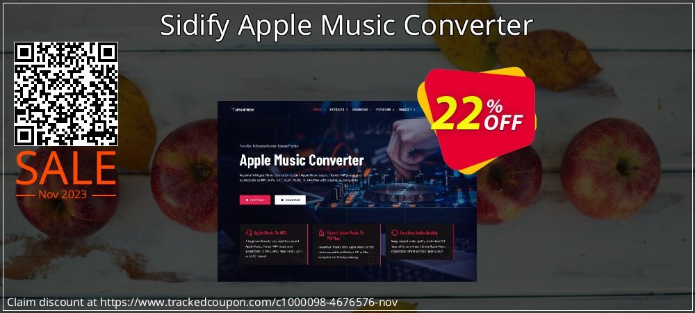 Sidify Apple Music Converter coupon on World Party Day discounts