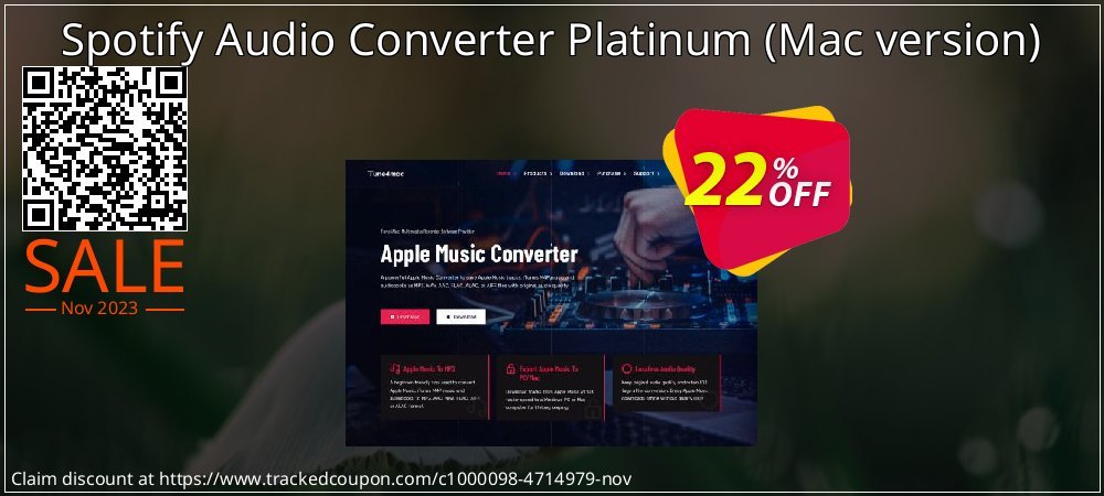Spotify Audio Converter Platinum - Mac version  coupon on National Smile Day promotions