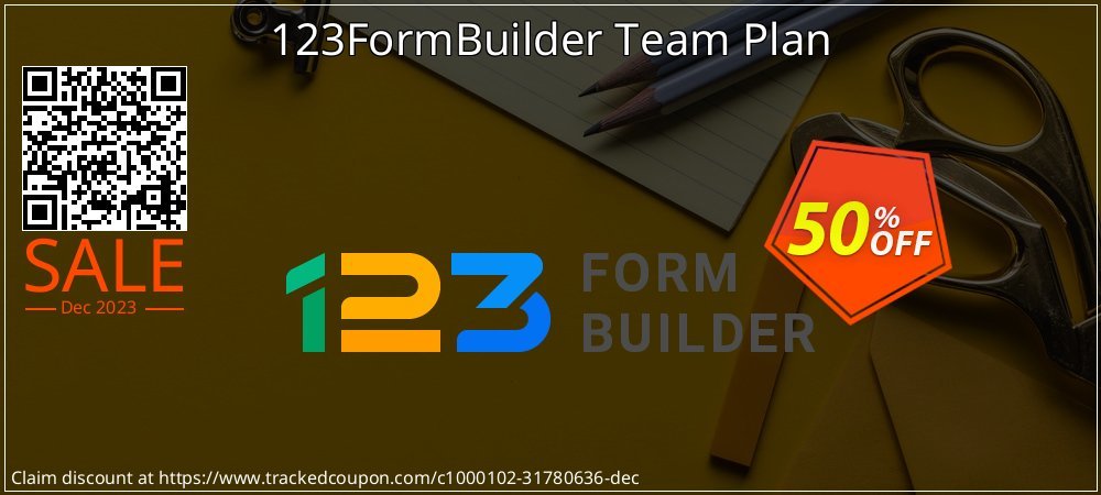 123FormBuilder Team Plan coupon on World Party Day offering discount