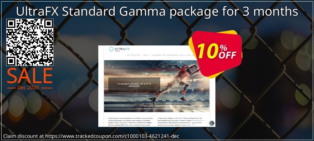 UltraFX Standard Gamma package for 3 months coupon on Thanksgiving Day discounts