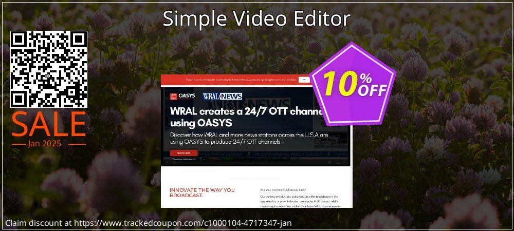 Simple Video Editor coupon on April Fools' Day offering sales