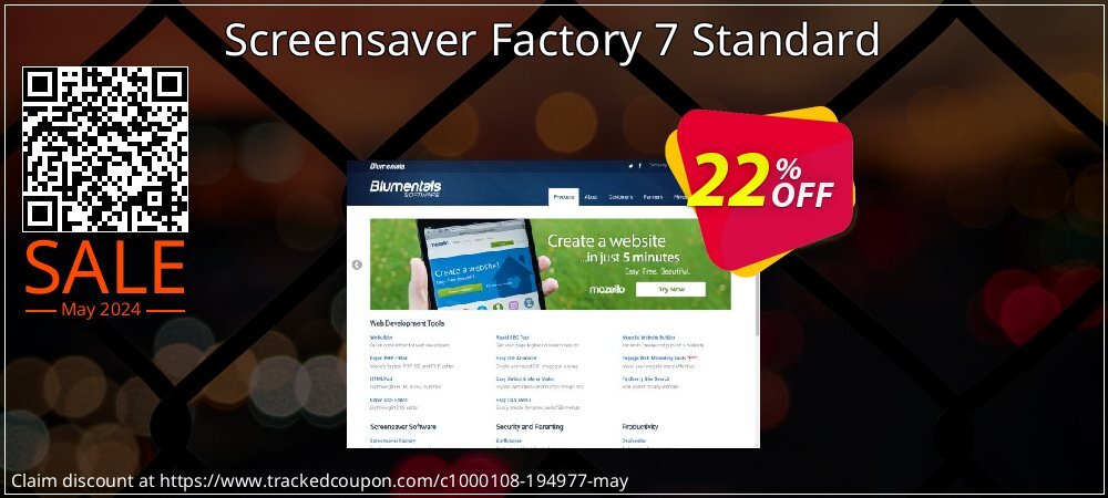 Screensaver Factory 7 Standard coupon on Working Day offering sales