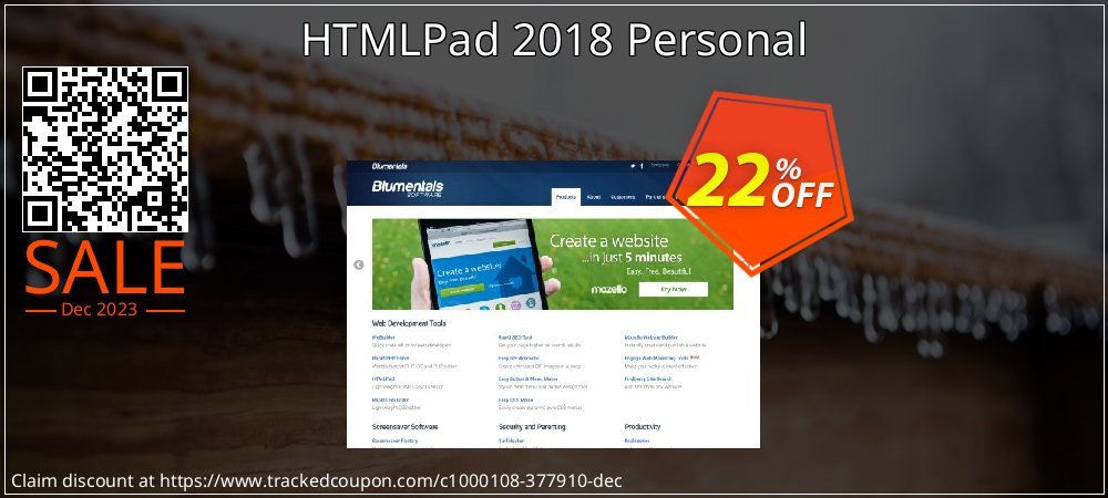 HTMLPad 2018 Personal coupon on Mother Day offering discount