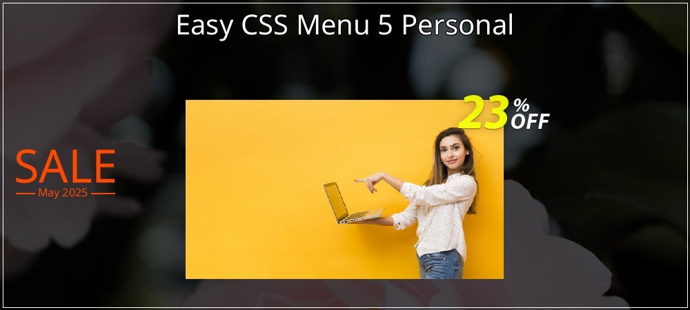 Easy CSS Menu 5 Personal coupon on National Walking Day promotions