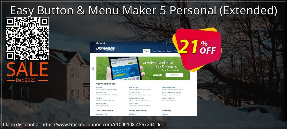 Easy Button & Menu Maker 5 Personal - Extended  coupon on Tell a Lie Day promotions