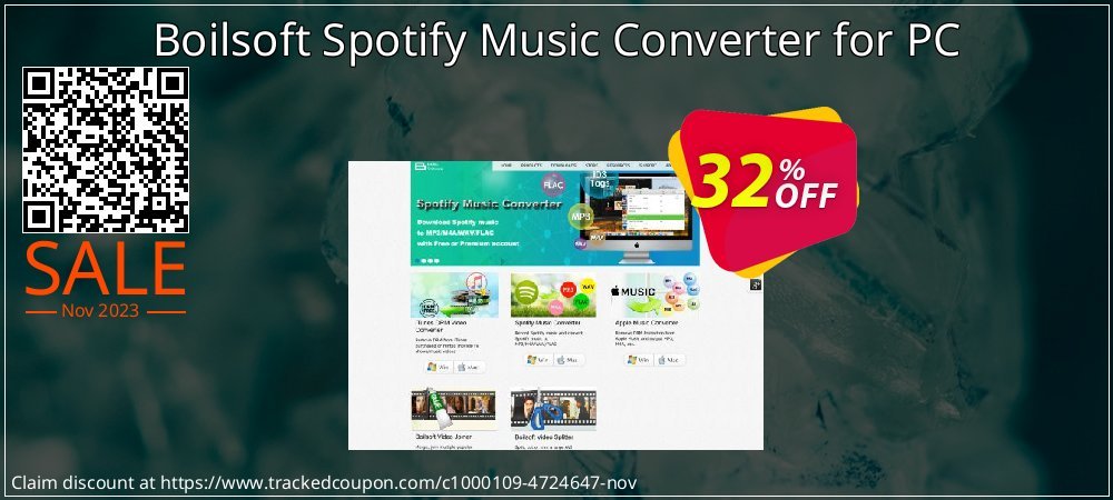 Boilsoft Spotify Music Converter for PC coupon on National Memo Day discount
