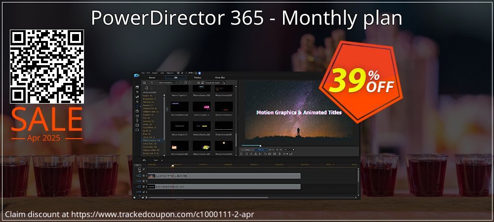 PowerDirector 365 - Monthly plan coupon on April Fools' Day promotions