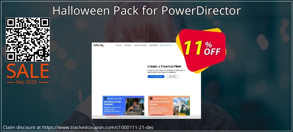 Halloween Pack for PowerDirector coupon on Palm Sunday promotions