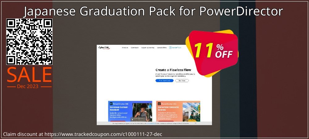 Japanese Graduation Pack for PowerDirector coupon on April Fools' Day super sale