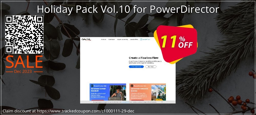 Holiday Pack Vol.10 for PowerDirector coupon on National Smile Day sales