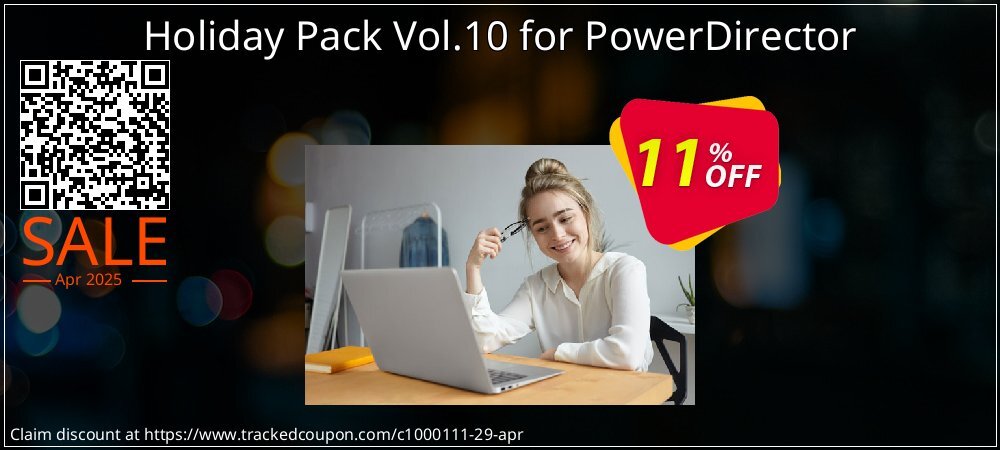 Holiday Pack Vol.10 for PowerDirector coupon on National Smile Day sales