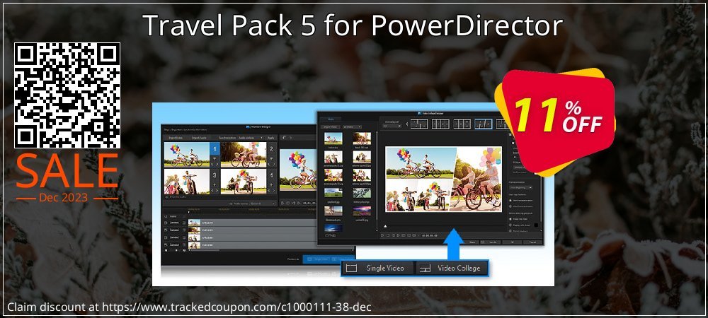 Travel Pack 5 for PowerDirector coupon on Easter Day promotions