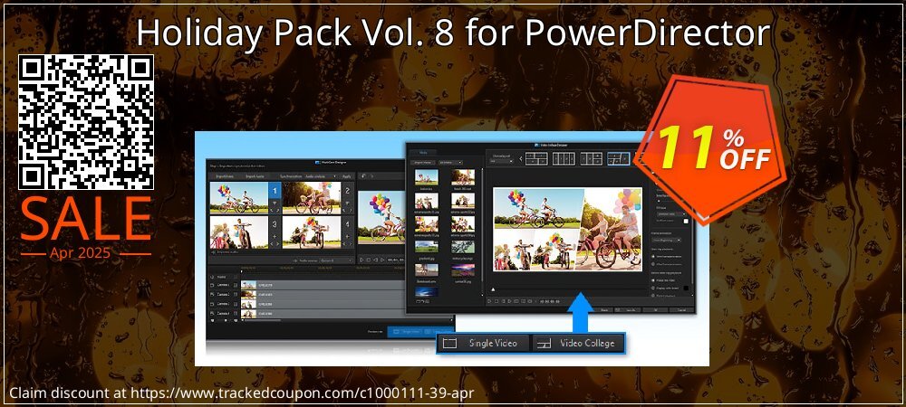 Holiday Pack Vol. 8 for PowerDirector coupon on World Password Day deals