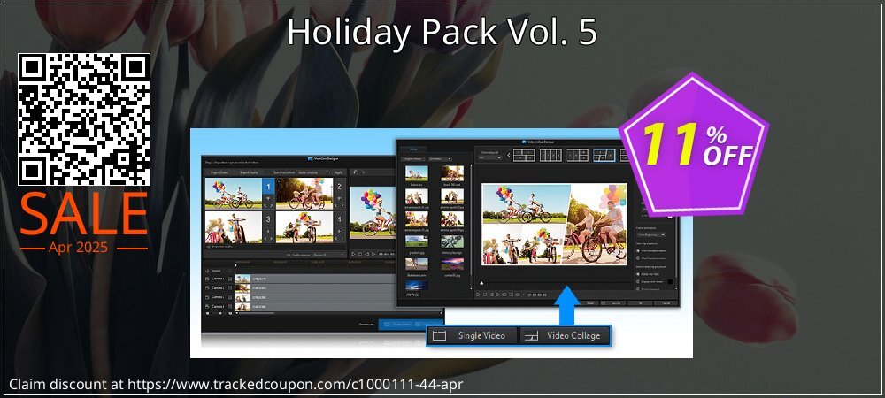 Holiday Pack Vol. 5 coupon on April Fools' Day offering discount