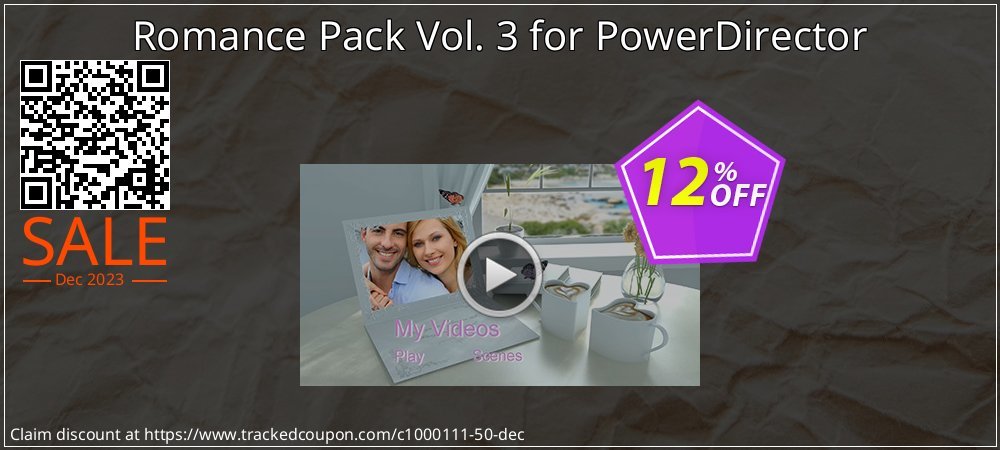 Romance Pack Vol. 3 for PowerDirector coupon on National Walking Day offer
