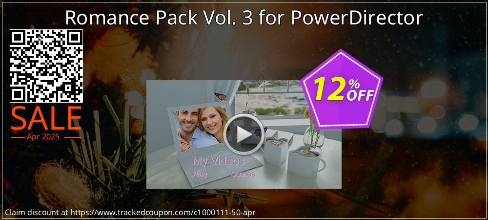 Romance Pack Vol. 3 for PowerDirector coupon on National Walking Day offer