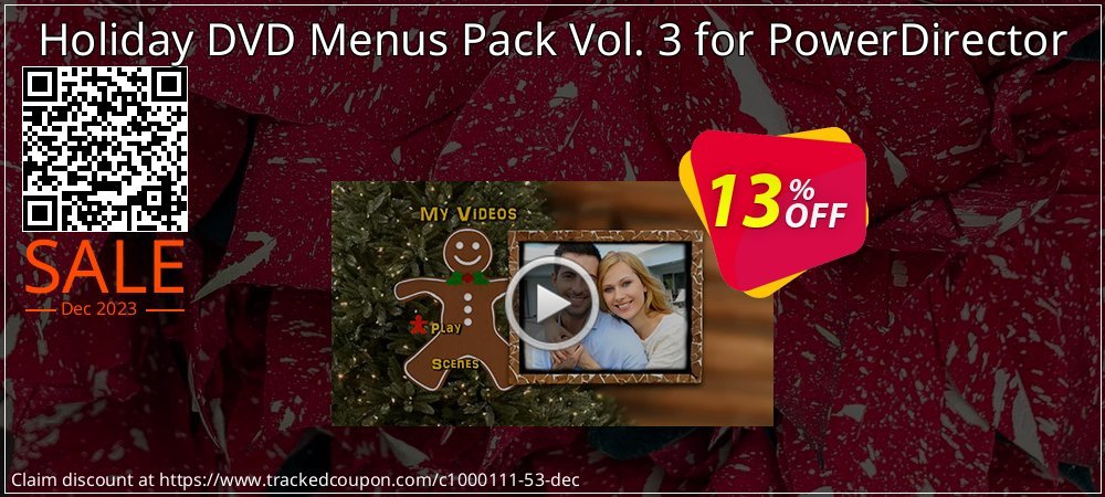 Holiday DVD Menus Pack Vol. 3 for PowerDirector coupon on National Pizza Party Day super sale