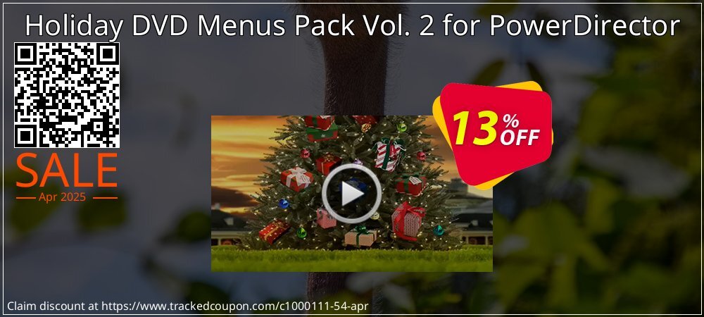 Holiday DVD Menus Pack Vol. 2 for PowerDirector coupon on National Smile Day discounts