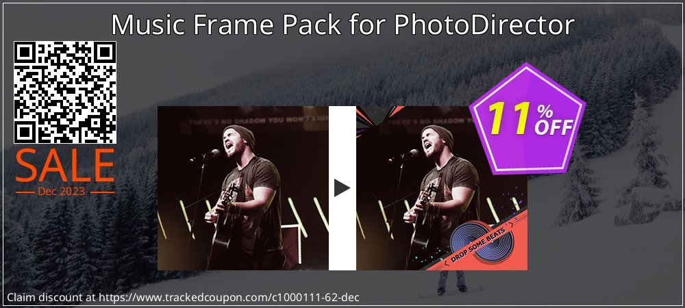 Music Frame Pack for PhotoDirector coupon on World Hello Day discount