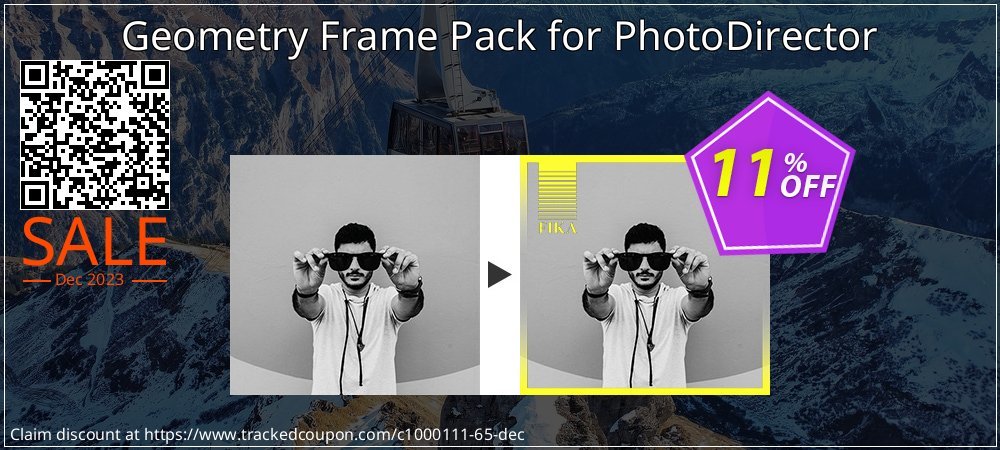 Geometry Frame Pack for PhotoDirector coupon on National Walking Day promotions