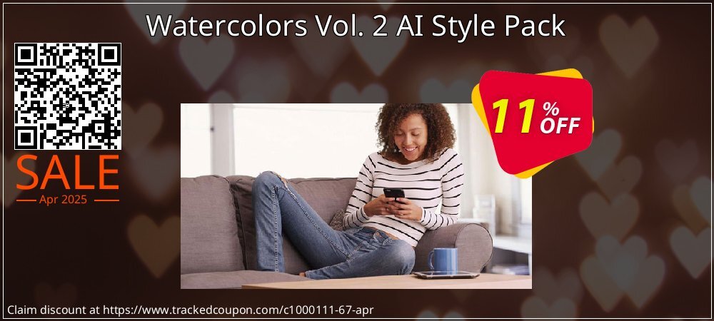 Watercolors Vol. 2 AI Style Pack coupon on April Fools' Day deals