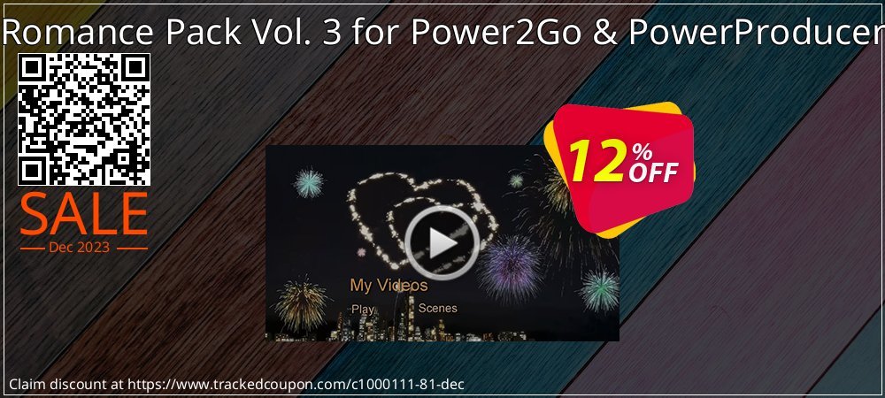 Romance Pack Vol. 3 for Power2Go & PowerProducer coupon on World Party Day super sale