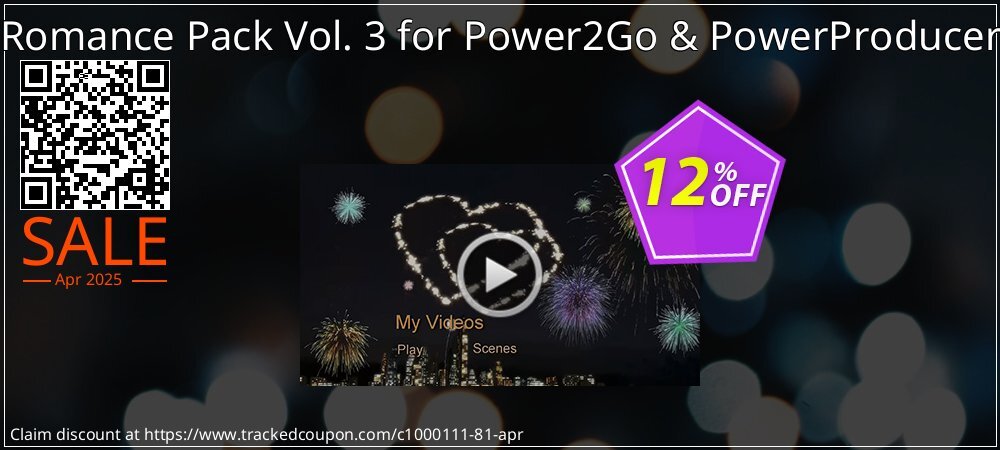 Romance Pack Vol. 3 for Power2Go & PowerProducer coupon on Palm Sunday offering sales