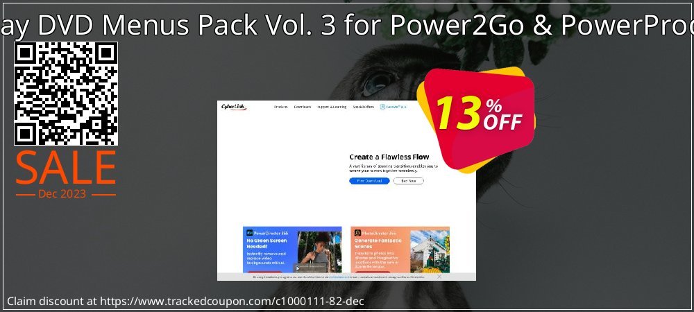 Holiday DVD Menus Pack Vol. 3 for Power2Go & PowerProducer coupon on National Memo Day promotions