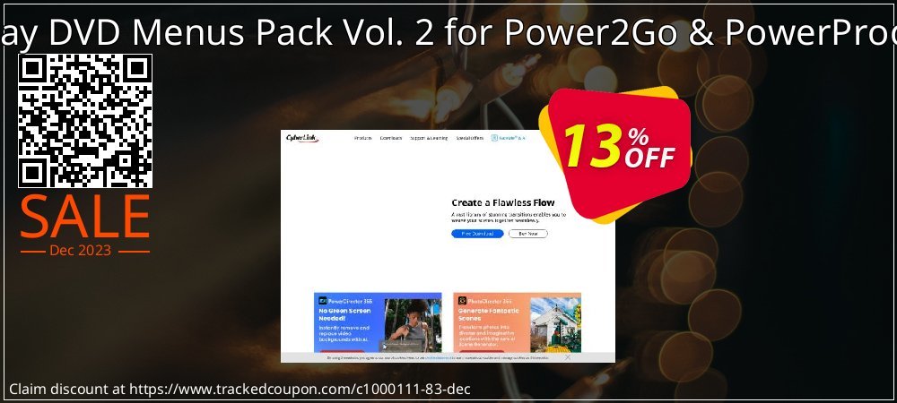 Holiday DVD Menus Pack Vol. 2 for Power2Go & PowerProducer coupon on National Pizza Party Day sales