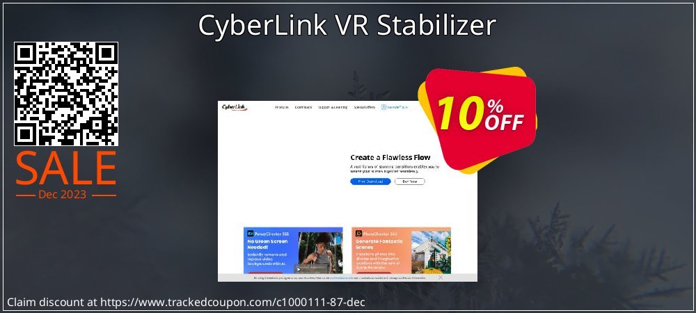 CyberLink VR Stabilizer coupon on April Fools' Day discount