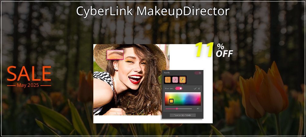 CyberLink MakeupDirector coupon on Tell a Lie Day offering sales