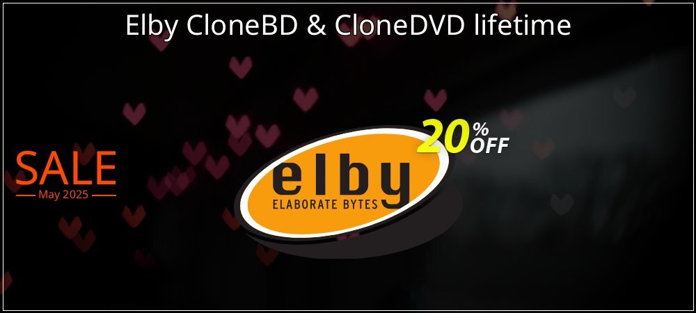 Elby CloneBD & CloneDVD lifetime coupon on National Memo Day discount