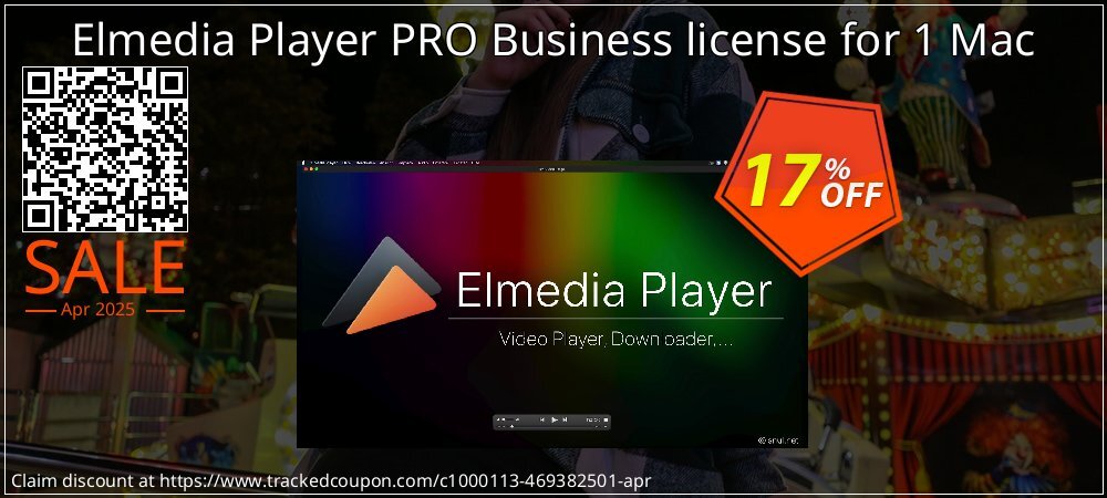 Elmedia Player PRO Business license for 1 Mac coupon on World Party Day deals