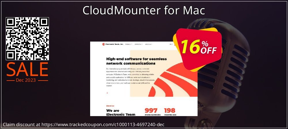 CloudMounter for Mac coupon on Mother Day offering sales
