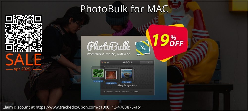 PhotoBulk for MAC coupon on National Walking Day super sale