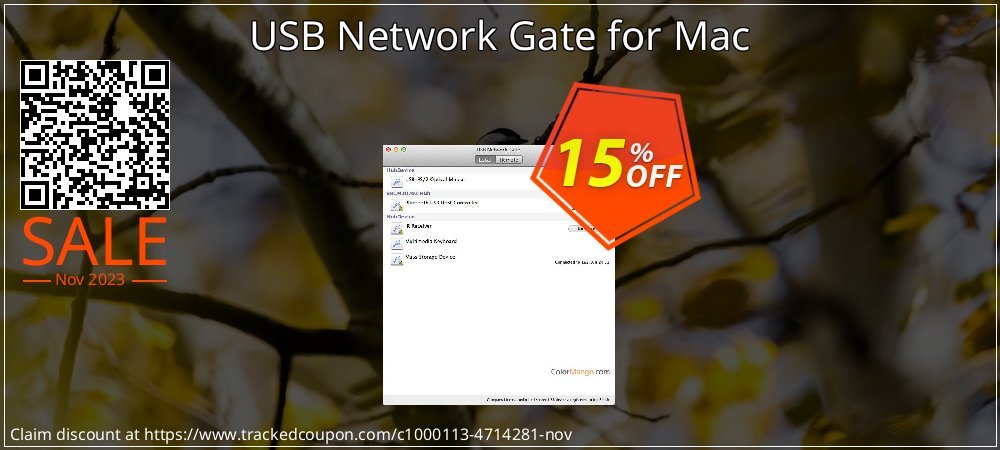 USB Network Gate for Mac coupon on World Party Day promotions